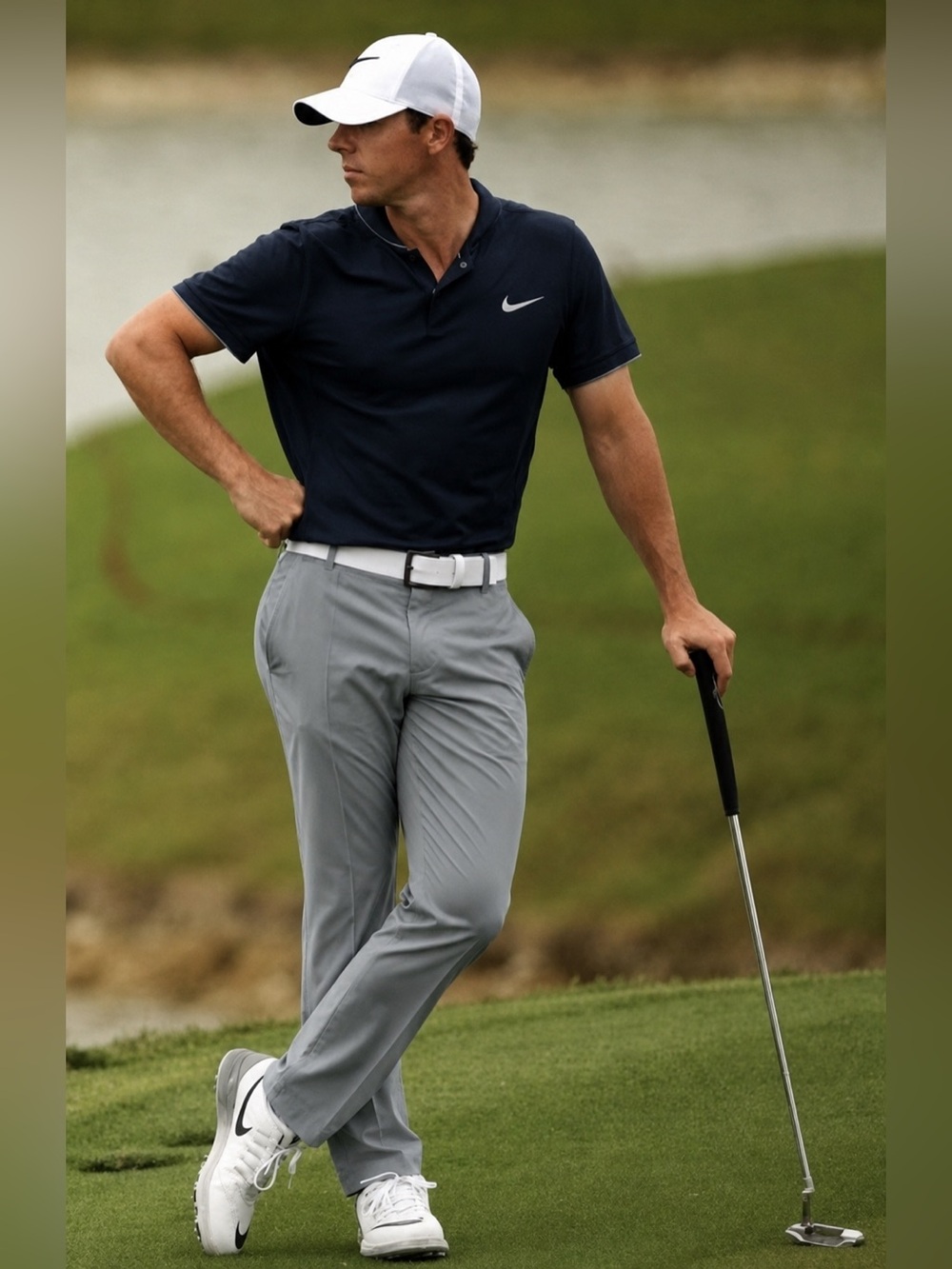 NWT Izod Golf SwingFlex Pants Gray 38x30